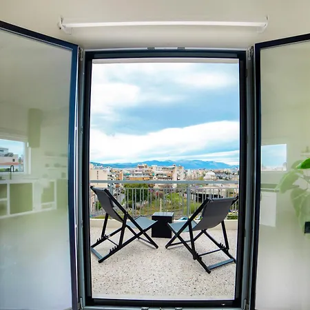 Athenian Noir Blanc Penthouse - Breathtaking View - Center Apartment Athens