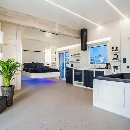 Apartment Athenian Noir Blanc Penthouse - Breathtaking View - Center Athens